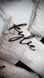 Acrylic Script Stocking Tag