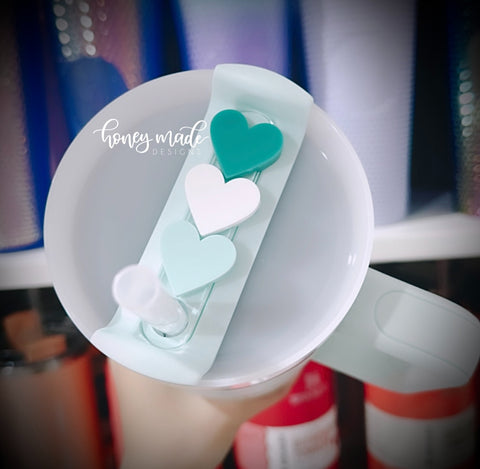 Mint Stack Heart Plate