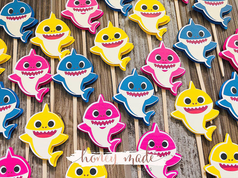Baby Shark Cupcake Toppers