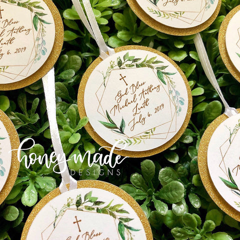 Baptism Favor Tags