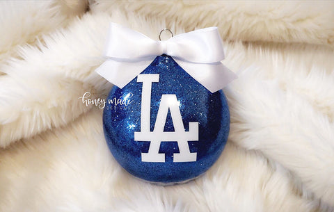 LA Dodgers Christmas Ornament