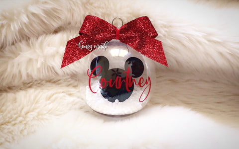 Personalized Mickey Mouse Floating Ornament