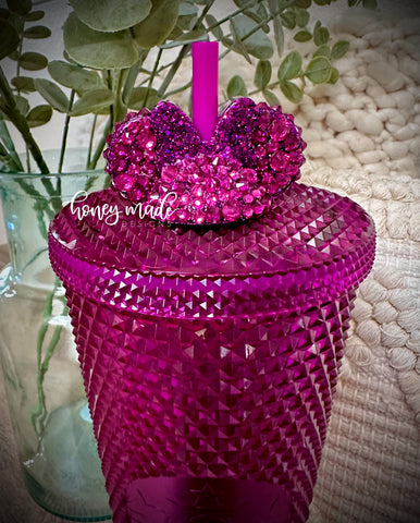 Blinged US Berry Straw Topper