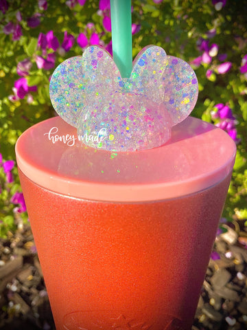 Chunky Color Changing Girl Mouse Straw Topper