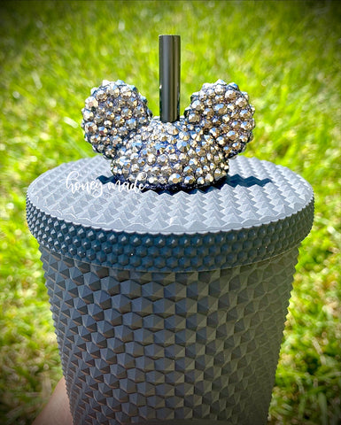 Blinged Out Boy Mouse Straw Topper