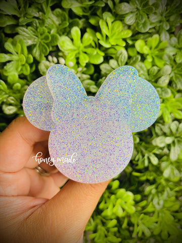 Color Changing Girl Mouse with Oversized Bow Phone Grippy