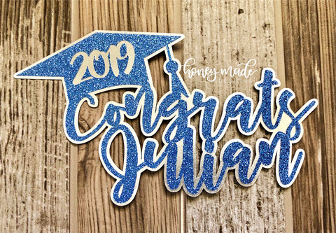 Personalized Graduation Cake Topper